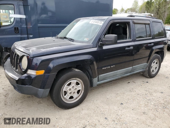 2011 Jeep Patriot Sport with VIN 1J4NT1GAXBD151077, listed as a Copart auction lot 51046575 with 91,828 mi miles and Clean Title. Bid and sale history available at carsss.com. Image 1.