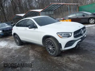 2020 Mercedes-Benz GLC with VIN W1N0J8EB1LF858965, listed as a IAAI auction lot 41333055 with 34,634 mi miles. Bid and sale history available at carsss.com. Image 1.