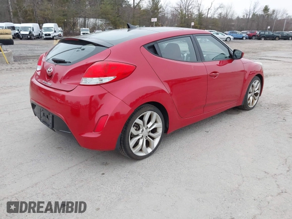 2012 Hyundai Veloster w/Black Int with VIN KMHTC6AD7CU072850, listed as a IAAI auction lot 41868715 with 141,792 mi miles and . Bid and sale history available at DreamBid. Image 4.