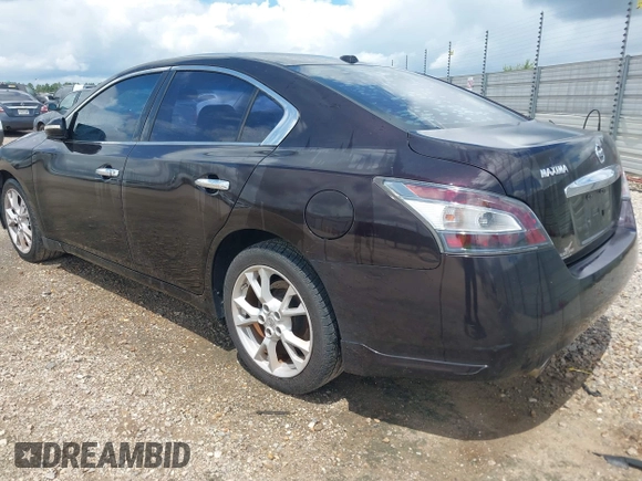 2014 Nissan Maxima S with VIN 1N4AA5AP7EC455739, listed as a IAAI auction lot 42776028 with 149,515 mi miles and . Bid and sale history available at DreamBid. Image 3.