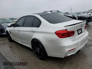 2018 BMW M3 with VIN WBS8M9C56J5J78625, listed as a Copart auction lot 44383863 with 0 mi miles. Bid and sale history available at carsss.com. Image 2.