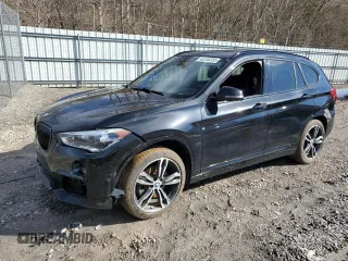 2018 BMW X1 xDrive28i with VIN WBXHT3C35J5L27034, listed as a Copart auction lot 46156355 with 116,207 mi miles and Salvage Title. Bid and sale history available at carsss.com. Image 1.