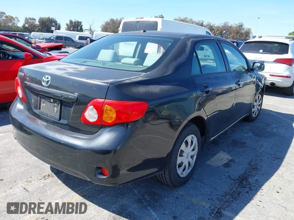 2009 Toyota Corolla with VIN JTDBL40E199094885, listed as a IAAI auction lot 41840789 with 106,498 mi miles. Bid and sale history available at carsss.com. Image 4.