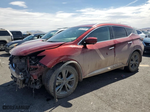 2019 Nissan Murano S with VIN 5N1AZ2MS2KN133054, listed as a Copart auction lot 50473195 with 75,641 mi miles and Salvage Title. Bid and sale history available at carsss.com. Image 1.