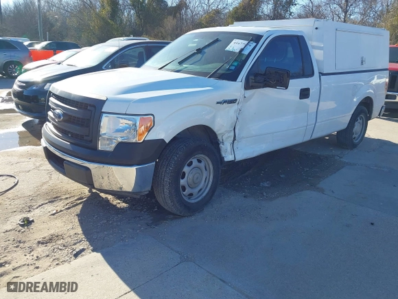 2014 Ford F-150 XL with VIN 1FTMF1CM0EKG22856, listed as a IAAI auction lot 41677979 with 158,580 mi miles. Bid and sale history available at carsss.com. Image 16.
