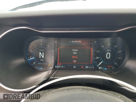 2019 Ford Mustang GT z VIN 1FA6P8CFXK5189739, wystawiony jako Copart lot #55948765 z przebiegiem 85 267 mil mil oraz Szkody całkowita. Historia ofert i sprzedaży dostępna na DreamBid. Obrazek 9.
