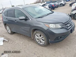 2013 Honda CR-V EX-L with VIN 2HKRM4H79DH664018, listed as a IAAI auction lot 41907086 with 196,150 mi miles. Bid and sale history available at carsss.com. Image 1.