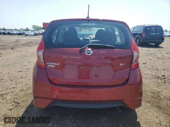 2017 Nissan Note SV with VIN 3N1CE2CP3HL358553, listed as a Copart auction lot 60897425 with 65,447 mi miles and Salvage title. Bid and sale history available at DreamBid. Image 6.