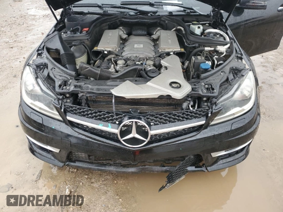 2012 Mercedes-Benz C 63 AMG with VIN WDDGF7HBXCA652494, listed as a Copart auction lot 47429705 with 133,161 mi miles and Salvage Title. Bid and sale history available at carsss.com. Image 11.