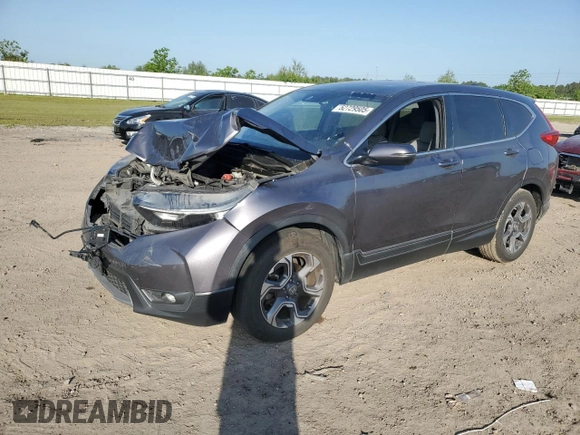 2017 Honda CR-V EX with VIN 7FARW1H52HE046880, listed as a Copart auction lot 52729505 with 0 mi miles and Salvage Title. Bid and sale history available at carsss.com. Image 1.