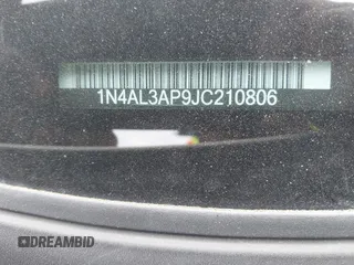 2018 Nissan Altima SR with VIN 1N4AL3AP9JC210806, listed as a IAAI auction lot 41735439 with 134,119 mi miles and . Bid and sale history available at DreamBid. Image 9.