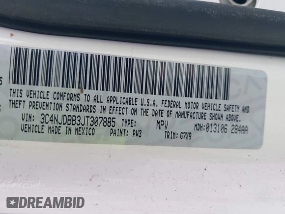 2018 Jeep Compass Altitude с VIN 3C4NJDBB3JT307885, выставлен на аукционе IAAI как лот 42372222 с пробегом 77 522 миль миль и . История ставок и продаж доступна на DreamBid. Изображение 9.