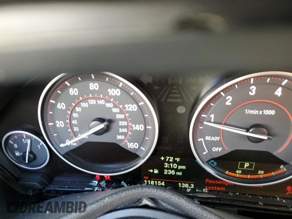 2014 BMW 4 Series 428i with VIN WBA3N7C56EF718698, listed as a Copart auction lot 47436615 with 118,154 mi miles and Salvage title. Bid and sale history available at DreamBid. Image 9.
