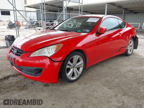 2010 Hyundai Genesis Coupe Premium with VIN KMHHT6KD2AU027736, listed as a IAAI auction lot 42654916 with 102,715 mi miles and . Bid and sale history available at DreamBid. Image 17.