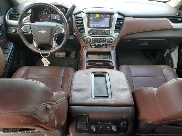 2015 Chevrolet Tahoe LTZ with VIN 1GNSCCKC9FR143064, listed as a Copart auction lot 45360745 with 140,751 mi miles and Salvage Title. Bid and sale history available at carsss.com. Image 8.