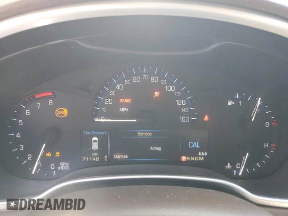 2016 Cadillac SRX Luxury Collection with VIN 3GYFNBE37GS523443, listed as a Copart auction lot 60421285 with 71,148 mi miles and Salvage title. Bid and sale history available at DreamBid. Image 9.