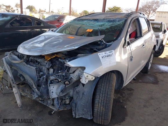 2014 Nissan Murano SV with VIN JN8AZ1MU5EW407026, listed as a IAAI auction lot 41540017 with 1 mi miles. Bid and sale history available at carsss.com. Image 16.