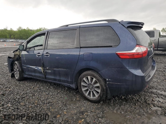 2018 Toyota Sienna XLE with VIN 5TDDZ3DC9JS196337, listed as a Copart auction lot 56890985 with 195,104 mi miles and Salvage title. Bid and sale history available at DreamBid. Image 2.