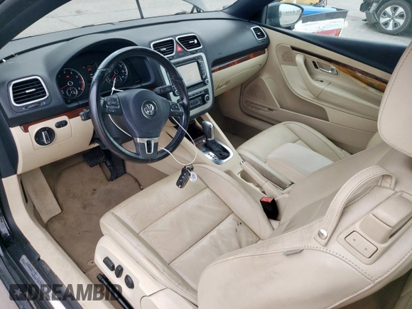 2012 Volkswagen Eos Lux with VIN WVWFW7AH7CV006018, listed as a Copart auction lot 53694855 with 78,502 mi miles and Salvage Title. Bid and sale history available at DreamBid. Image 8.