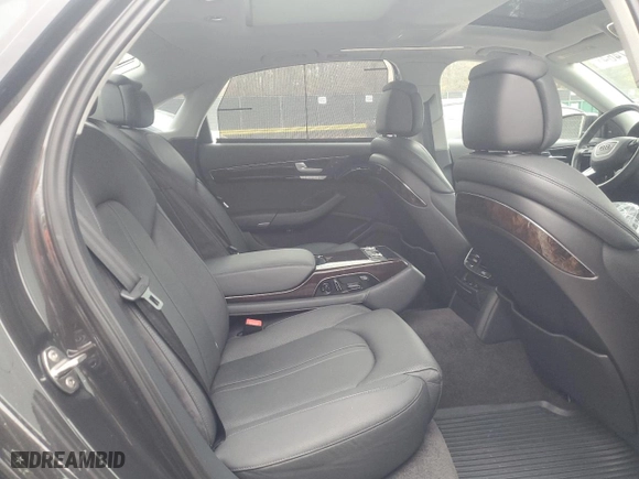 2012 Audi A8 L with VIN WAURVAFD6CN010884, listed as a Copart auction lot 80167464 with 82,127 mi miles and Salvage Title. Bid and sale history available at carsss.com. Image 10.
