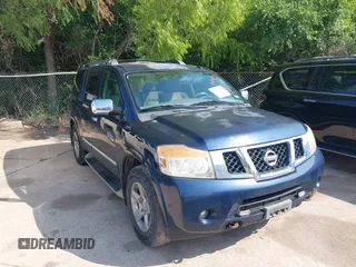2010 Nissan Armada Titanium z VIN 5N1BA0ND5AN613328, wystawiony jako IAAI lot #42398690 z przebiegiem 189 820 mil mil oraz . Historia ofert i sprzedaży dostępna na DreamBid. Obrazek 1.