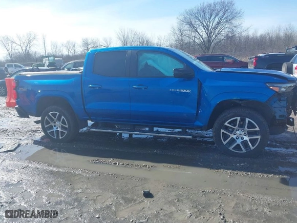2023 Chevrolet Colorado 4WD Z71 with VIN 1GCPTDEKXP1247067, listed as a IAAI auction lot 41760802 with 21,259 mi miles. Bid and sale history available at carsss.com. Image 13.