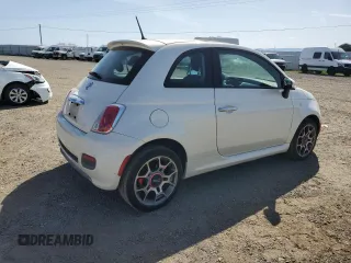 2013 FIAT 500 Sport with VIN 3C3CFFBR4DT624388, listed as a Copart auction lot 52713795 with 106,420 mi miles and Clean Title. Bid and sale history available at carsss.com. Image 3.