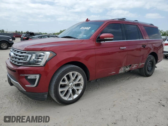 2018 Ford Expedition Max Limited with VIN 1FMJK1KT6JEA36903, listed as a Copart auction lot 52957875 with 132,033 mi miles and Salvage title. Bid and sale history available at DreamBid. Image 1.