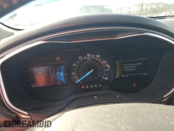 2019 Ford Fusion SE with VIN 3FA6P0HD2KR193449, listed as a Copart auction lot 51376985 with 181,711 mi miles and Salvage Title. Bid and sale history available at DreamBid. Image 9.