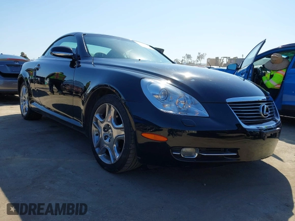 2006 Lexus SC 430 with VIN JTHFN48Y169004459, listed as a IAAI auction lot 41860732 with 77,000 mi miles. Bid and sale history available at carsss.com. Image 1.
