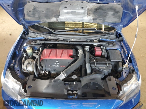 2011 Mitsubishi Lancer Evolution MR with VIN JA32W5FV0BU011274, listed as a Copart auction lot 51160405 with 142,818 mi miles and Salvage Title. Bid and sale history available at carsss.com. Image 11.