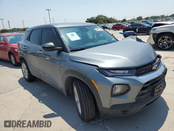 2021 Chevrolet TrailBlazer LS with VIN KL79MMS21MB180727, listed as a Copart auction lot 66133324 with 49,328 mi miles and Salvage Title. Bid and sale history available at DreamBid. Image 4.