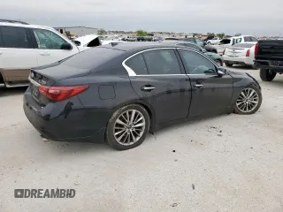 2023 Infiniti Q50 Luxe with VIN JN1EV7BP5PM511106, listed as a Copart auction lot 51761665 with Not Provided miles and Salvage Title. Bid and sale history available at DreamBid. Image 3.