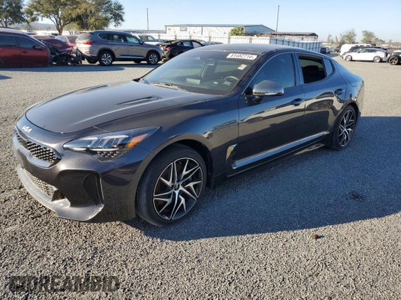 2022 Kia Stinger GT-Line with VIN KNAE35LD0N6114767, listed as a Copart auction lot 81482714 with Not Provided miles and Salvage Title. Bid and sale history available at DreamBid. Image 1.