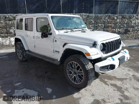 2024 Jeep Wrangler High Altitude z VIN 1C4RJXU60RW176763, wystawiony jako IAAI lot #41508931 z przebiegiem 11 026 mil mil oraz . Historia ofert i sprzedaży dostępna na DreamBid. Obrazek 1.