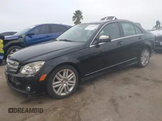 2009 Mercedes-Benz C-Class 3.0L Sport with VIN WDDGF54X19F207143, listed as a IAAI auction lot 41718227 with 128,147 mi miles. Bid and sale history available at carsss.com. Image 2.