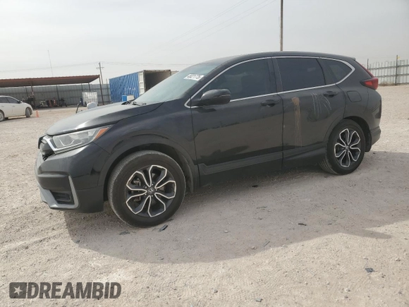 2020 Honda CR-V EX with VIN 5J6RW1H56LL013649, listed as a Copart auction lot 48021775 with 59,163 mi miles and Salvage Title. Bid and sale history available at carsss.com. Image 1.