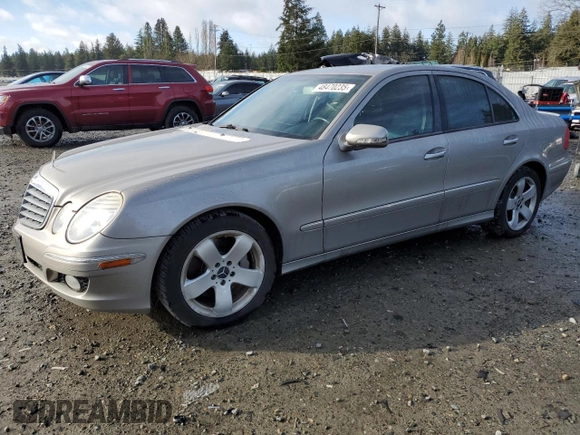 2007 Mercedes-Benz E-Class Sport 5.5L with VIN WDBUF72X27A992020, listed as a Copart auction lot 48470235 with 184,579 mi miles and Clean Title. Bid and sale history available at carsss.com. Image 1.