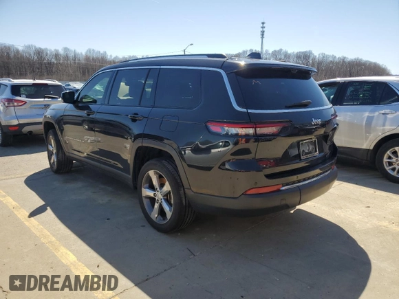 2021 Jeep Grand Cherokee Limited with VIN 1C4RJKBG2M8106998, listed as a Copart auction lot 49034945 with 44,269 mi miles and Salvage Title. Bid and sale history available at DreamBid. Image 2.