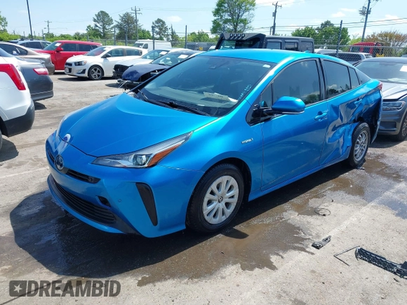 2020 Toyota Prius L Eco with VIN JTDKARFUXL3118354, listed as a IAAI auction lot 41991337 with 83,030 mi miles and . Bid and sale history available at DreamBid. Image 18.
