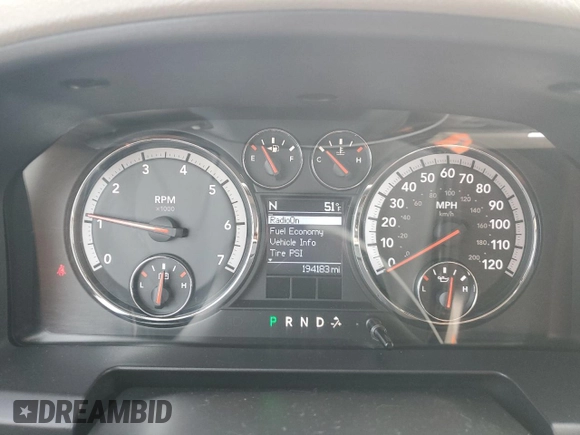 2010 Dodge 1500 SLT with VIN 1D7RV1CT7AS145617, listed as a Copart auction lot 50730865 with 194,183 mi miles and Salvage Title. Bid and sale history available at DreamBid. Image 9.