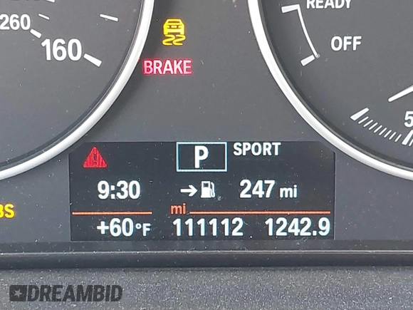 2014 BMW 3 Series 328i with VIN WBA3A5C52EJ463819, listed as a IAAI auction lot 41669717 with 111,112 mi miles. Bid and sale history available at carsss.com. Image 16.