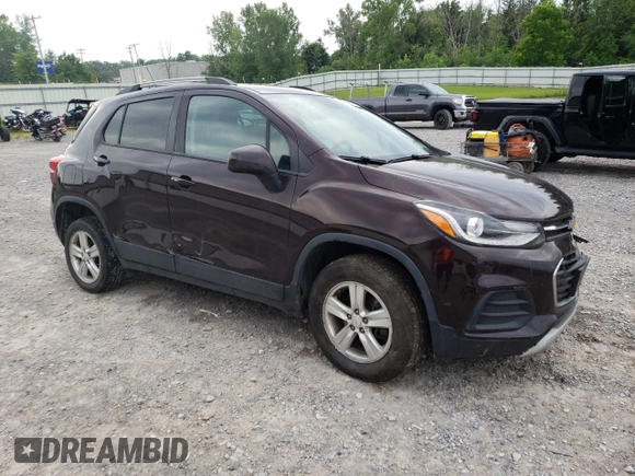2021 Chevrolet Trax LT with VIN KL7CJPSB4MB314324, listed as a Copart auction lot 62142474 with 58,335 mi miles and Non Repairable. Bid and sale history available at carsss.com. Image 4.