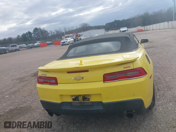 2015 Chevrolet Camaro LT with VIN 2G1FF3D38F9214336, listed as a IAAI auction lot 41815037 with 84,049 mi miles. Bid and sale history available at carsss.com. Image 16.