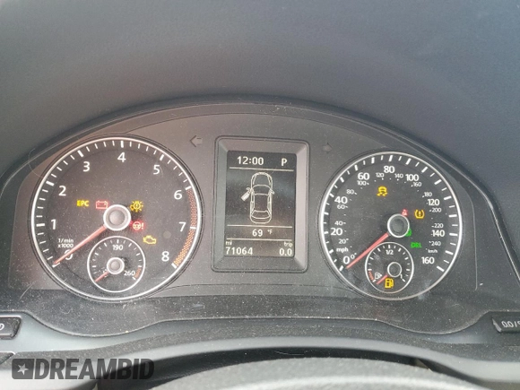 2015 Volkswagen Eos Komfort with VIN WVWBW8AH9FV003310, listed as a Copart auction lot 65459924 with 71,064 mi miles and Non Repairable. Bid and sale history available at DreamBid. Image 9.