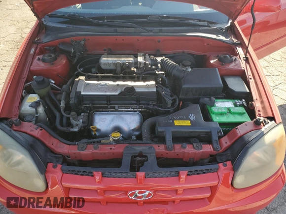 2004 Hyundai Accent GL with VIN KMHCG35C04U318398, listed as a Copart auction lot 53341635 with 79,169 mi miles and Non Repairable. Bid and sale history available at carsss.com. Image 11.