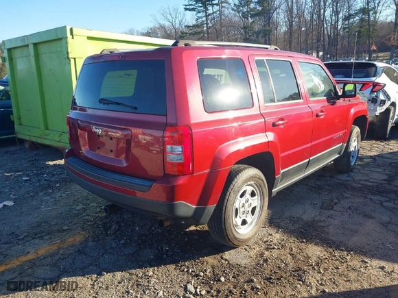 2014 Jeep Patriot Sport with VIN 1C4NJPBB4ED757932, listed as a IAAI auction lot 41177070 with 154,192 mi miles. Bid and sale history available at carsss.com. Image 4.