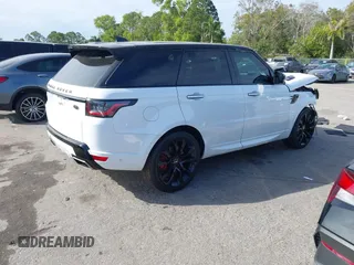 2021 Land Rover Range Rover Sport HST with VIN SALWS2RU5MA760939, listed as a IAAI auction lot 41263100 with 66,712 mi miles. Bid and sale history available at carsss.com. Image 4.