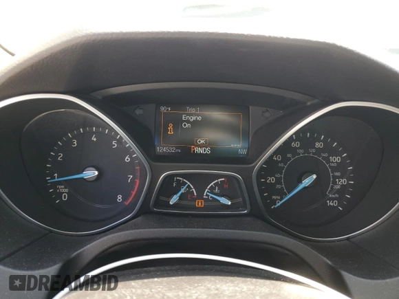 2016 Ford Focus SE with VIN 1FADP3K24GL225565, listed as a Copart auction lot 54949705 with 124,532 mi miles and Salvage Title. Bid and sale history available at carsss.com. Image 9.