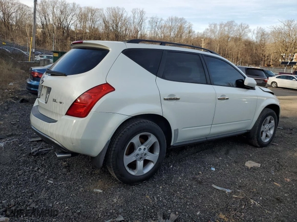 2004 Nissan Murano SL with VIN JN8AZ08W04W328125, listed as a Copart auction lot 85120444 with 114,147 mi miles and Salvage Title. Bid and sale history available at carsss.com. Image 3.